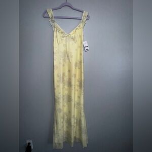 Yellow Floral Dress NWT